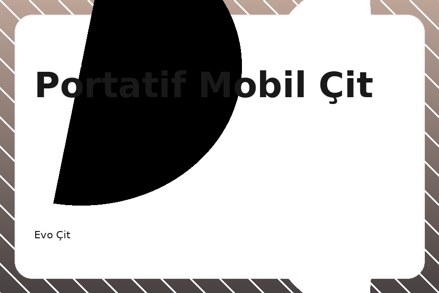 Portatif Mobil Çit